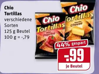 REWE Center Chio Tortillas 125g Beutel Angebot