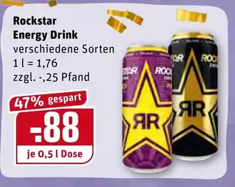 REWE Center Rockstar Energy Drink 0,5L Angebot