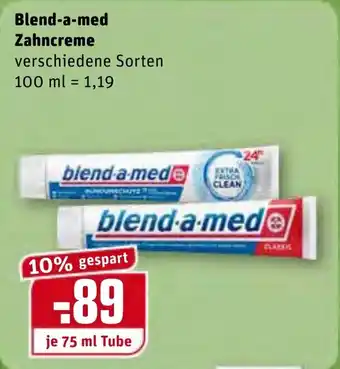 REWE Center Blend a med Zahncreme 75ml Angebot