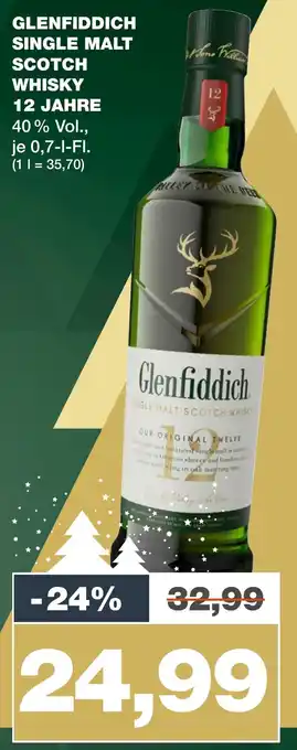 mein real GLENFIDDICH SINGLE MALT SCOTCH WHISKY 700ml Angebot