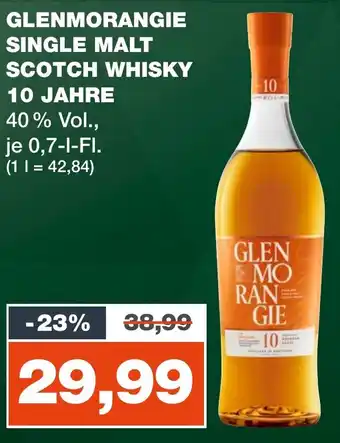 mein real GLENMORANGIE SINGLE MALT SCOTCH WHISKY 10 JAHRE 40% Vol., je 0,7L Angebot