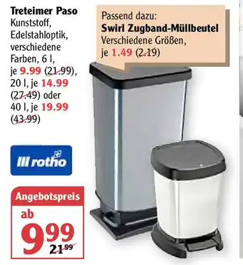 Globus III Rotho Treteimer Paso Angebot