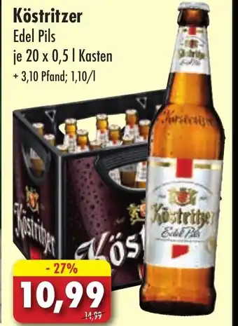 Lösch Depot Köstritzer Edel Pils je 20 x 0,5 I Kasten Angebot