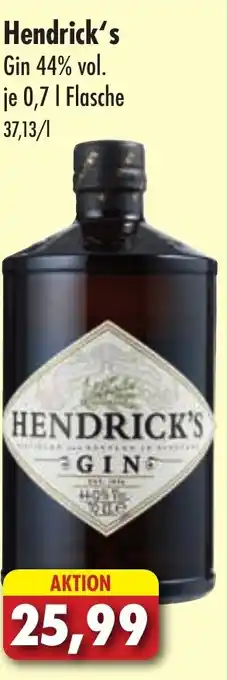 Lösch Depot Hendrick's Gin 44% vol. je 0,7L Angebot