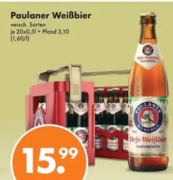 Trink und Spare Paulaner Weißbier versch. Sorten 20*500ml Angebot