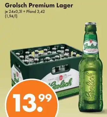 Trink und Spare Grolsch Premium Lager je 24x0,3L Angebot