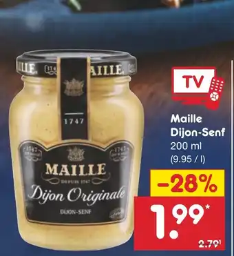 Netto Marken-Discount Maille Dijon-Senf 200 ml Angebot