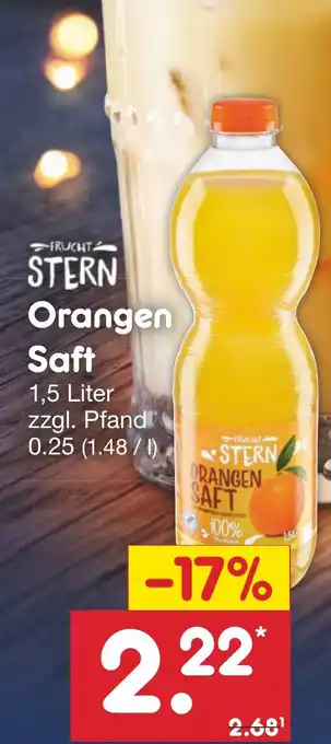 Netto Marken-Discount FRUCHT STERN Orangen Saft 1,5 Liter Angebot