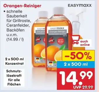 Netto Marken-Discount Orangen-Reiniger 2 x 500 ml Konzentrat Angebot