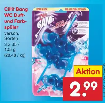 Netto Marken-Discount Cillit Bang WC Duft- und Farbspüler 3 x 35/ 105 g Angebot