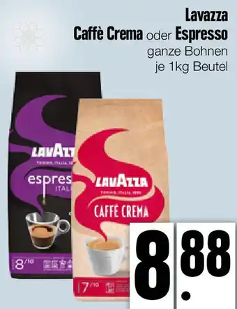 Edeka Xpress Lavazza Caffè Crema oder Espresso 1 kg Beutel Angebot