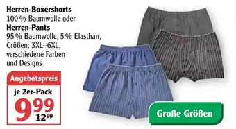 Globus Herren Boxershorts oder Herren Pants Angebot