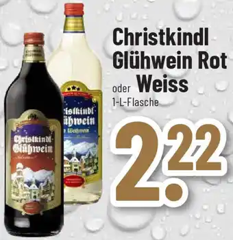 trinkgut Christkindl Glühwein Rot oder Weiss 1 L Flasche Angebot