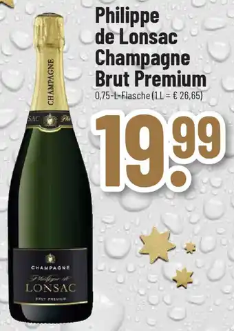 trinkgut Philippe de Lonsac Champagne Brut Premium 0,75 L Flasche Angebot