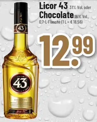 trinkgut Licor 43 oder Chocolate 0,7 L Flasche Angebot