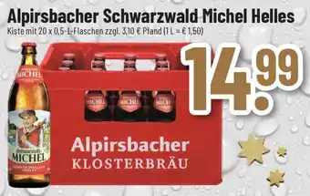 trinkgut Alpirsbacher Schwarzwald Michel Helles 20x0,5 L Flasche Angebot