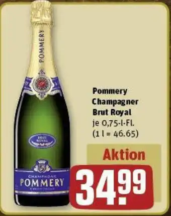 REWE Pommery Champagner Brut Royal 0,75 L-Fl. Angebot