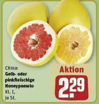 REWE Gelb oder pinkfleischige Honeypomelo Angebot