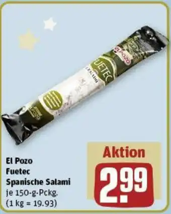 REWE El Pozo Fuetec Spanische Salami 150 g Pckg. Angebot