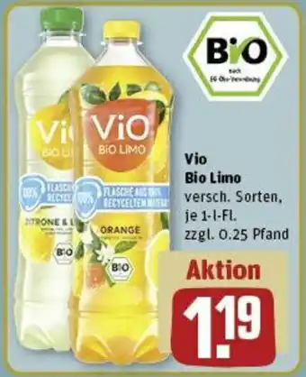 REWE Vio Bio Limo 1 L-Fl. Angebot