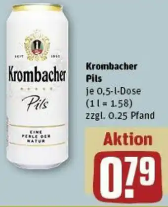 REWE Krombacher Pils 0,5 L Dose Angebot