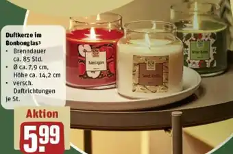 REWE Duftkerze im Bonbong las Angebot