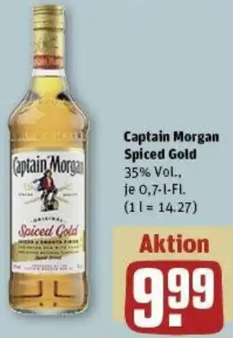 REWE Captain Morgan Spiced Gold 0,7 L-Fl. Angebot