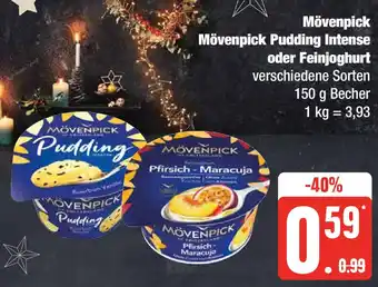 Edeka Mövenpick Pudding Intense oder Feinjoghurt 150 g Becher Angebot