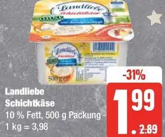 Edeka Landliebe Schichtkäse 500 g Packung Angebot