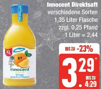 Edeka Innocent Direktsaft 1,35 Liter Flasche Angebot