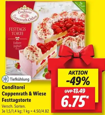 Lidl Conditorei Coppenrath & Wiese Festtagstorte 1,5/1,4 kg Angebot
