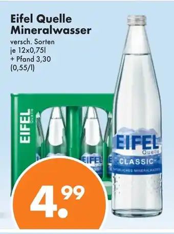 Trink und Spare Eifel Quelle Mineralwasser 12*750ml Angebot