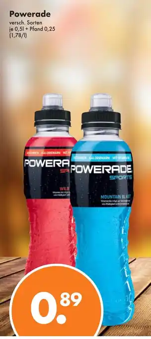 Trink und Spare Powerade versch. Sorten je 0,5L Angebot