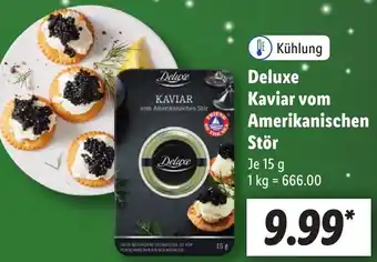 Lidl Deluxe Kaviar vom Amerikanischen Stör 15 g Angebot