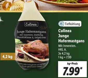 Lidl Culinea Junge Hafermastgans 4,2 kg Angebot