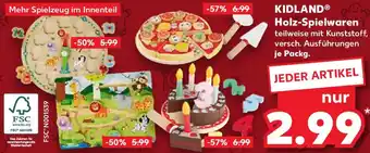 Kaufland KIDLAND Holz-Spielwaren Angebot