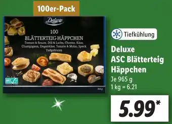 Lidl Deluxe ASC Blätterteig Häppchen 965 g Angebot