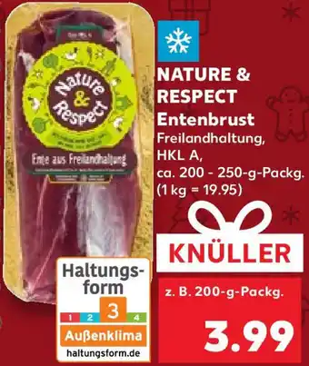 Kaufland NATURE & RESPECT Entenbrust 200 g Packg. Angebot