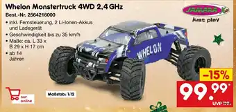 Netto Marken-Discount JAMARA Whelon Monstertruck 4WD 2,4 GHz Angebot