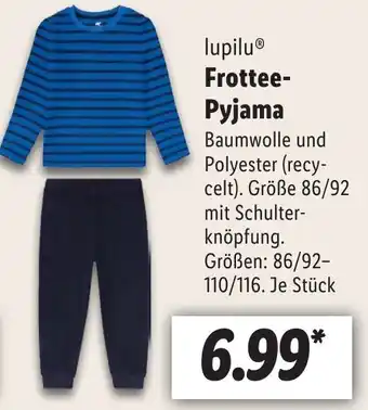 Lidl lupilu Frottee Pyjama Angebot