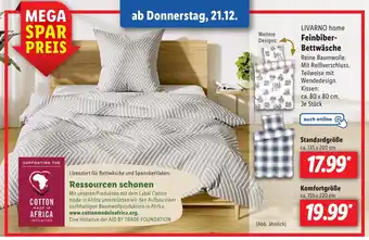 Lidl LIVARNO home Feinbiber-Bettwäsche Angebot