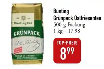 Galeria Markthalle Bünting Tee Grünpack Ostfriesentee 500-g-Packung Angebot