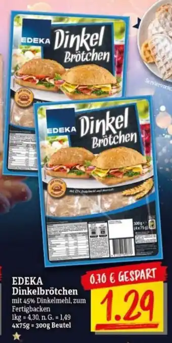 NP Discount EDEKA Dinkelbrötchen 300g Angebot