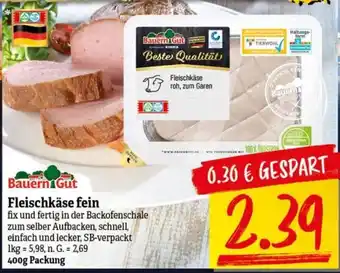 NP Discount Bauern Gut Fleischkäse fein 400g Packung Angebot