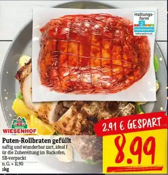 NP Discount WIESENHOF Puten-Rollbraten gefüllt 1kg Angebot