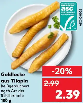 Kaufland Goldlocke aus Tilapia 100 g Angebot