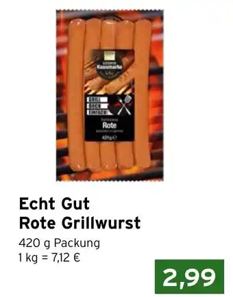 CAP Markt Echt Gut Rote Grillwurst 420g Angebot