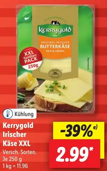 Lidl Kerrygold Irischer Käse XXL 250 g Angebot