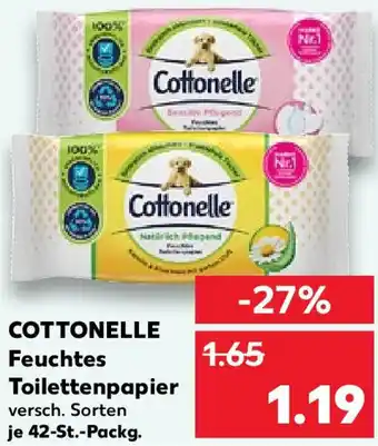 Kaufland COTTONELLE Feuchtes Toilettenpapier 42-St. Packg. Angebot