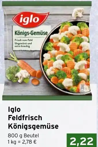 CAP Markt Iglo Feldfrisch Königsgemüse 800g Beutel Angebot